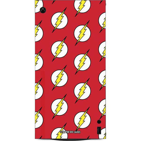 DC Comics The Flash Logo Pattern XBox Series X Digital Edition Console Skin